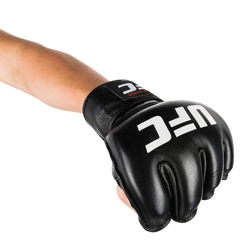 UFC Official Fight Gloves - Men's XS MMA Gloves, Black, X
